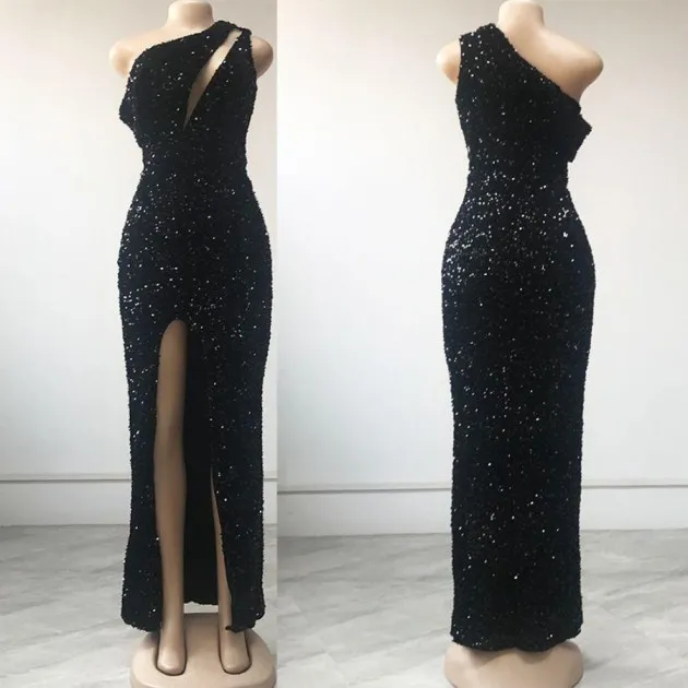 Evening Dress Scale Slit Slim Fit Dress