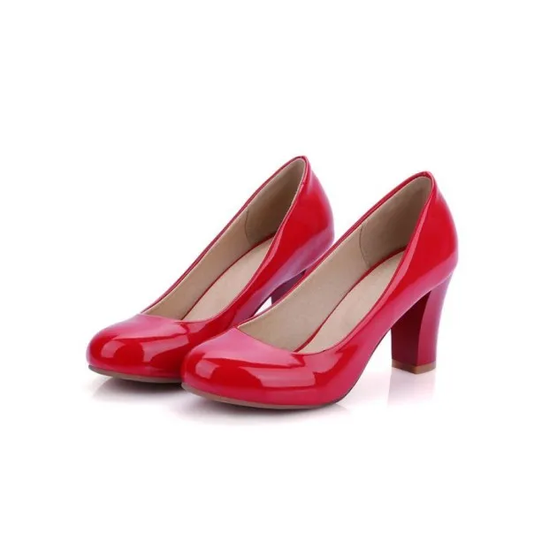 Fashion High Heel Round Head Women Single Shoes