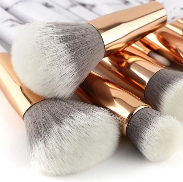 11 sets of marble makeup brush with makeup brush beauty makeup kit 11 makeup brush sets