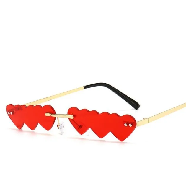Love Metal Rimless Sunglasses