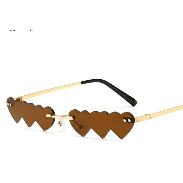 Love Metal Rimless Sunglasses