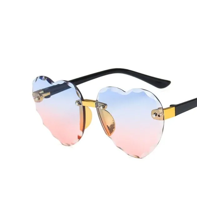 Frameless Cut-edge Love Sunglasses