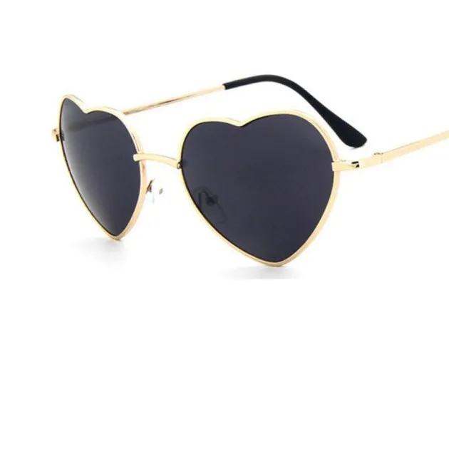 Womens Retro Color Gradient Love Sunglasses