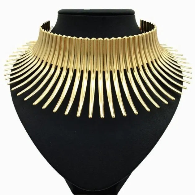 Grote doorn kraag choker ketting