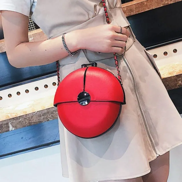 Bolsa de mensajero de verano con cadena pequeña bolsa redonda