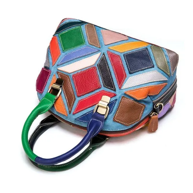 Head Layer Color Leather Cross - Bolso bandolera