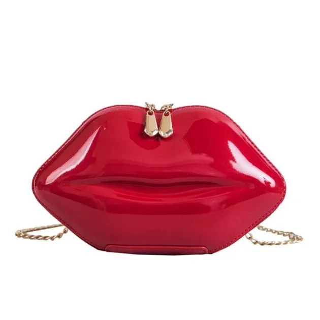 Bolso de hombro pequeño con cadena de moda Labios