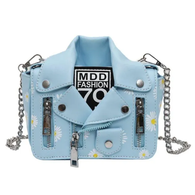 Jacket style messenger bag Flowers