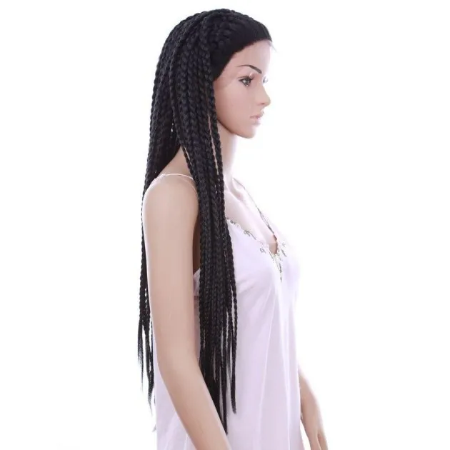 Front lace three-strand wig Mia