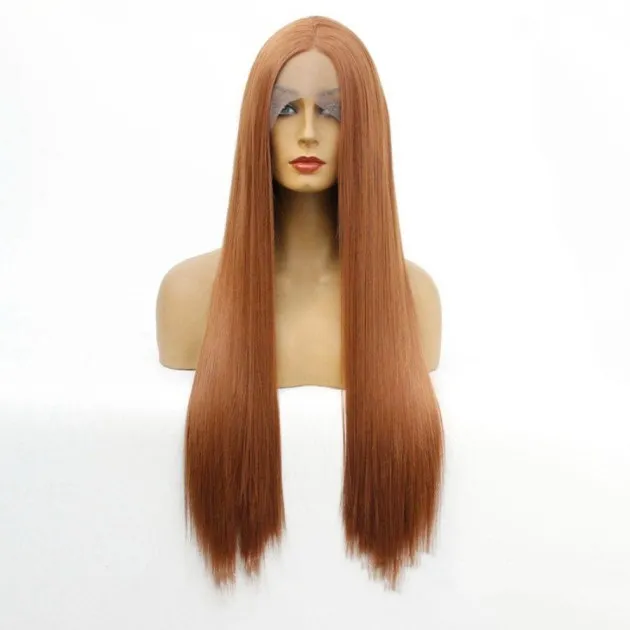 Brown silk front lace wig Naomi