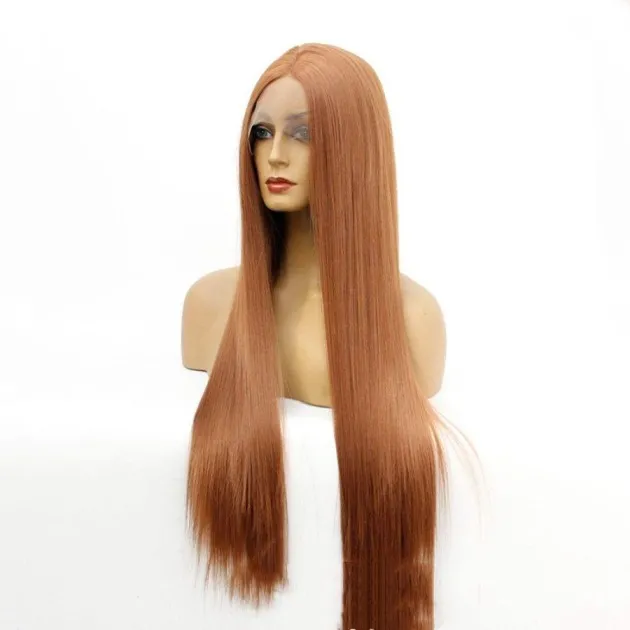 Brown silk front lace wig Naomi