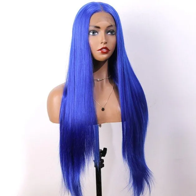 Ocean Synthetic Front Lace Blue Wig