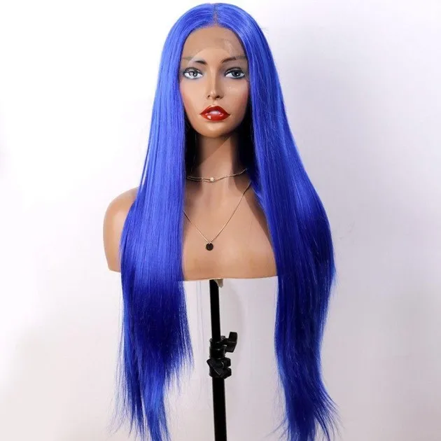 Ocean Synthetic Front Lace Blue Wig