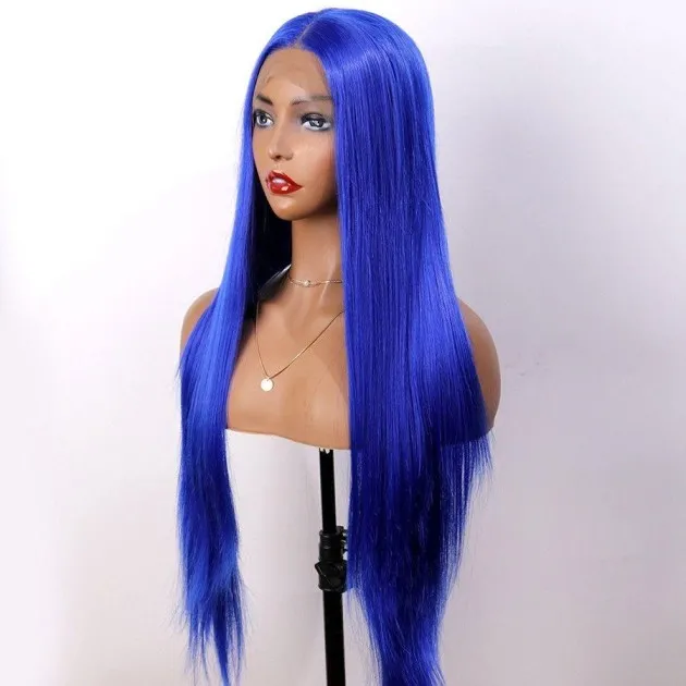 Ocean Synthetic Front Lace Blue Wig