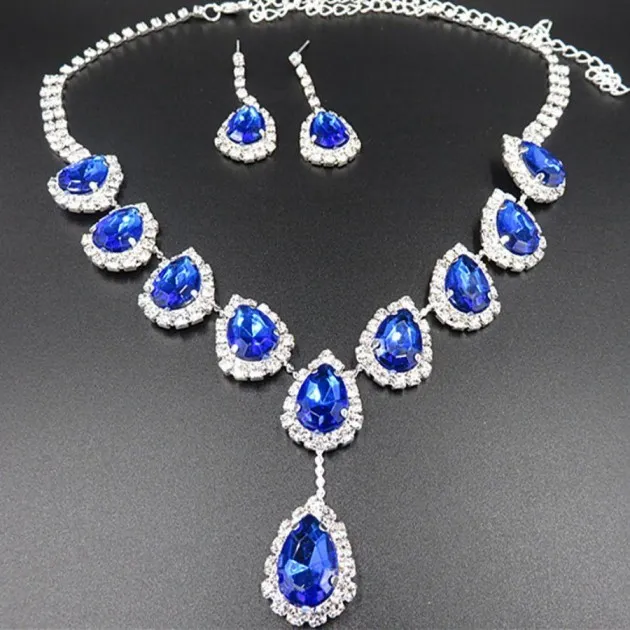 Jewelry Set Color Rhinestone Necklace