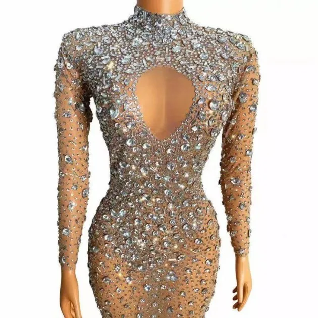 Catwalk Strass Kwastje Mesh Elastiek