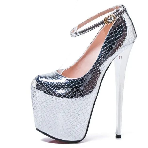 Zapatos Emery Super Stiletto con plataforma brillante