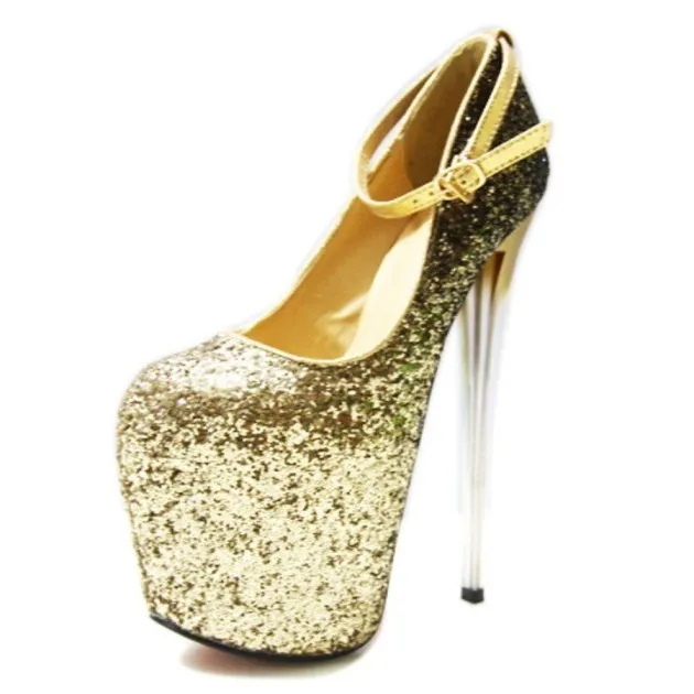 Quinn Super High Stiletto Heel 19cm Sequins Nightclub