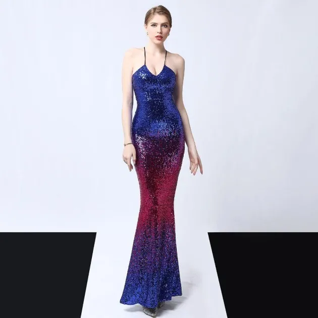 Sequined evening dress Vivian