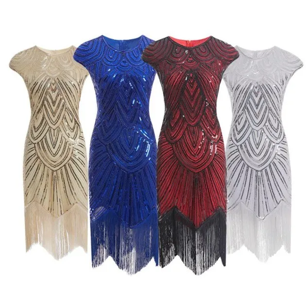 Fringed braid sequin dress Great Gatsby