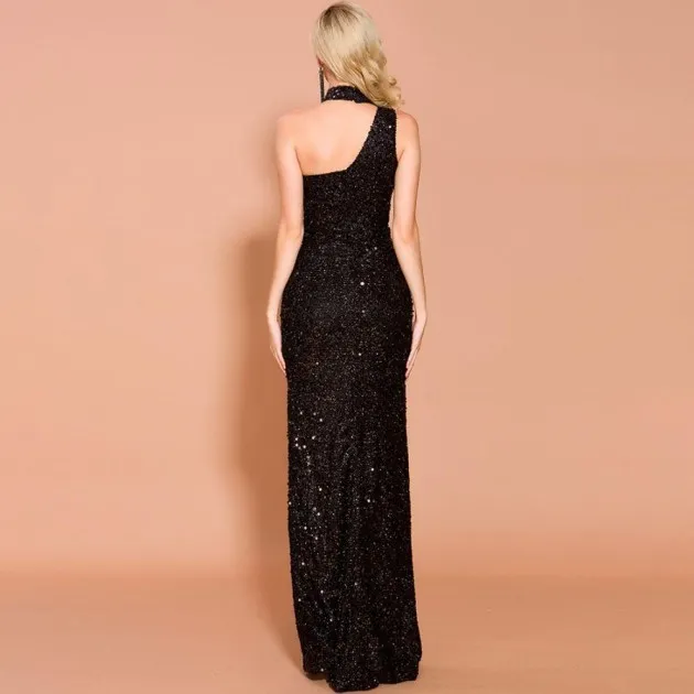 Split sequined banquet dress Charlie