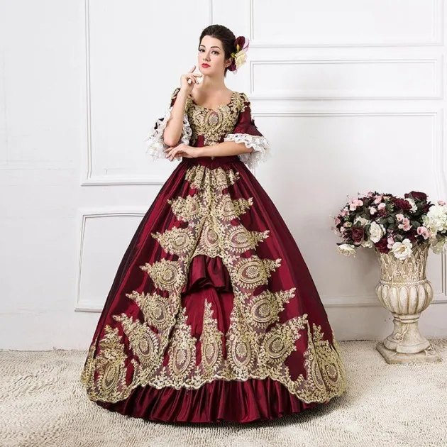 Traje de baile de traje de corte de estilo europeo