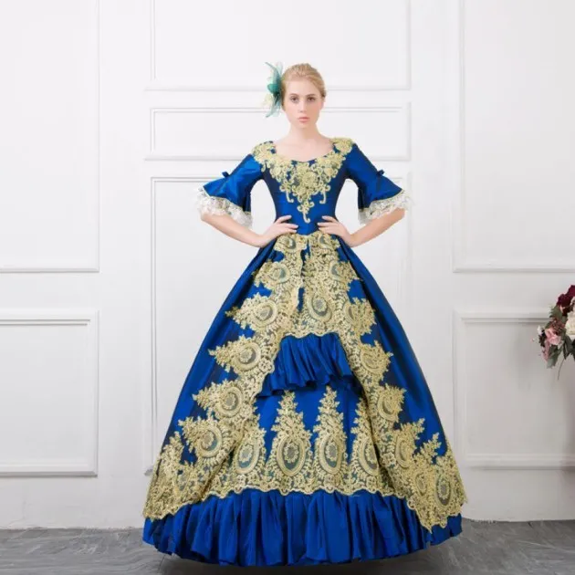 Traje de baile de traje de corte de estilo europeo