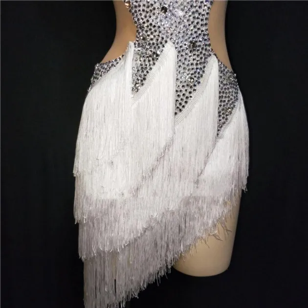 Latin Dance Dress Fringed Dress