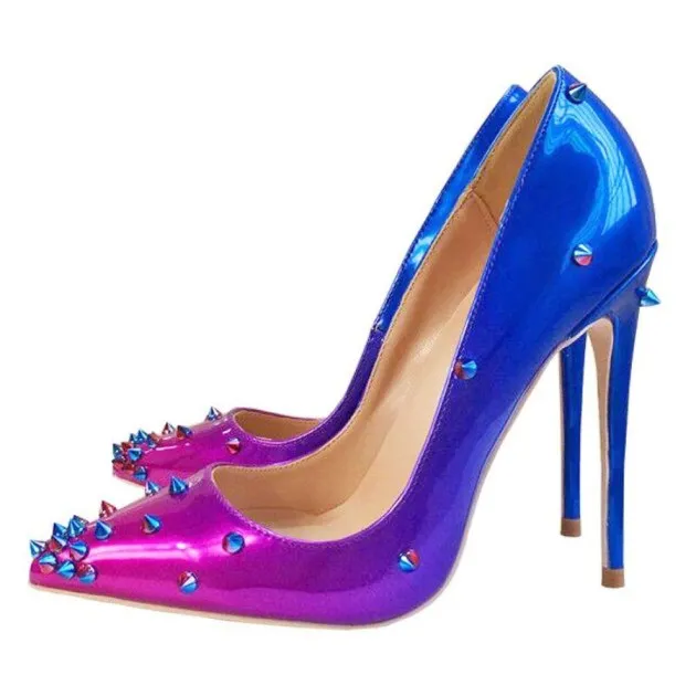 Gradient rivet high heels 8 10 12cm River