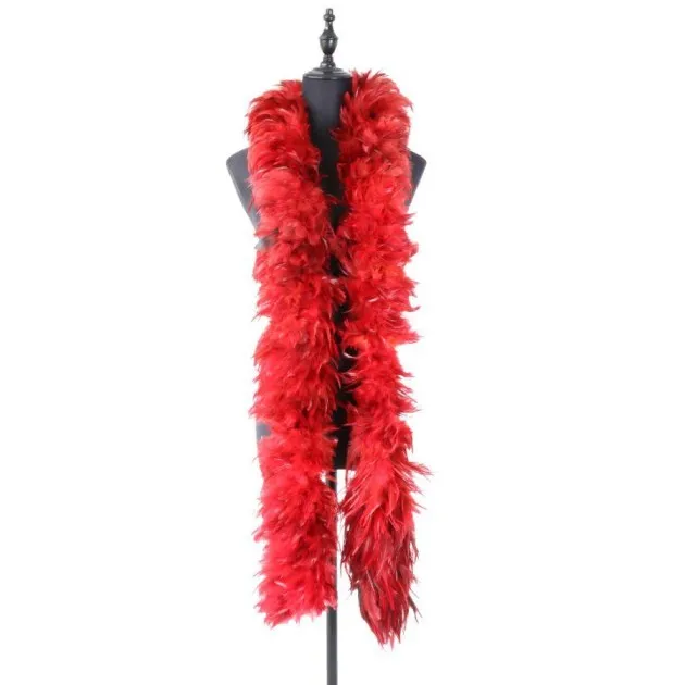 Feather Stripe Scarf Boa