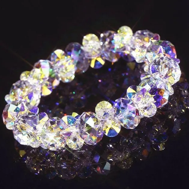 Luxury Colorful White Austrian Crystal Bracelet