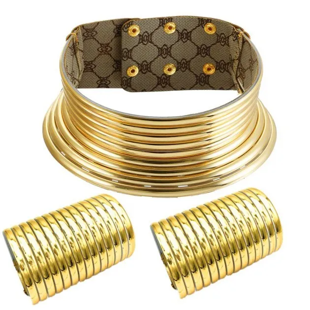 African Queen Necklace Hands Ring Bracelet