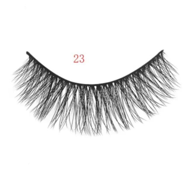 3D mink eyelashes 3 pairs of natural fiber long false eyelashes