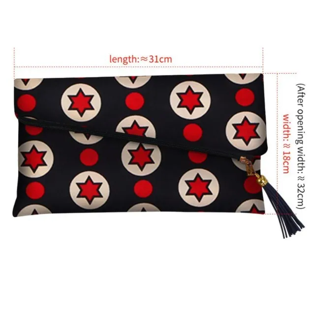 Ethnic style flap clutch