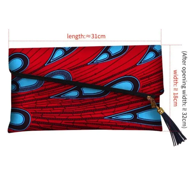 Ethnic style flap clutch