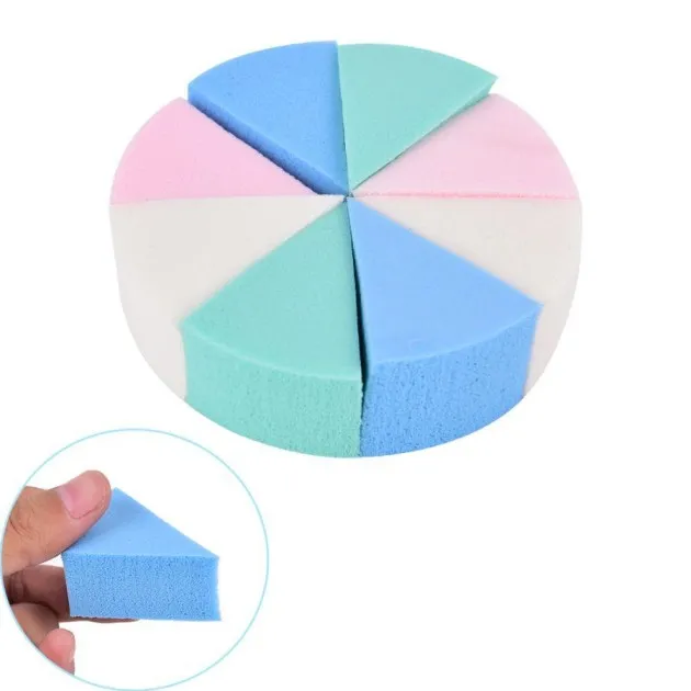 Round Wet And Dry Eight-cut Powder Puff Triangle Foundation Makeup Sponge