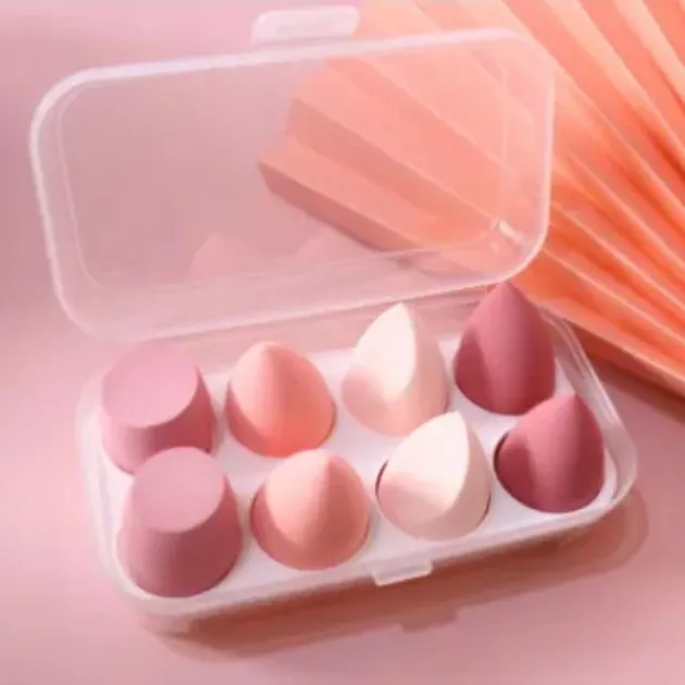 Nat en droog gezicht wassen make-up poederdons