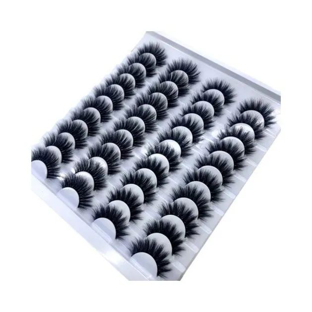 Pairs 8-25mm Fake Eyelashes 100 Mink Eyelashes Mink