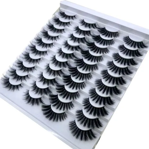 Pairs 8-25mm Fake Eyelashes 100 Mink Eyelashes Mink