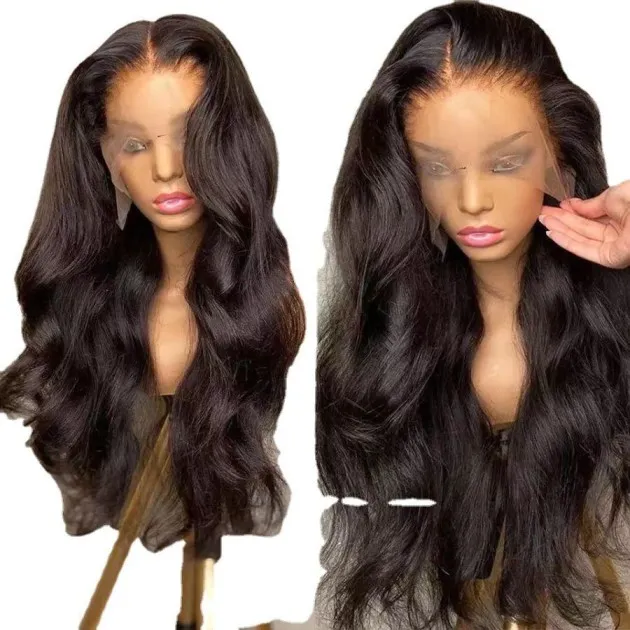 American Chemical Fiber Front Lace Long Wig