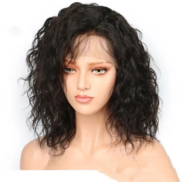 Full Lace Wig Dames Bob Head Semi-mechanisch mensenhaar