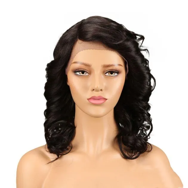 Real Hair Women Hair Stitch Lace Wig Long Curly
