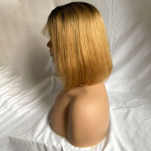 Color Bob Head Real Hair