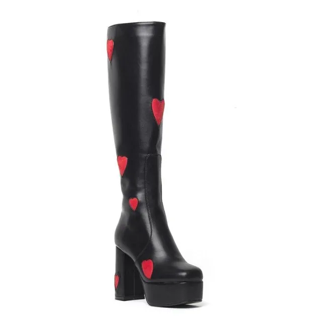 Zipper High Thick Heel High-tube Boots