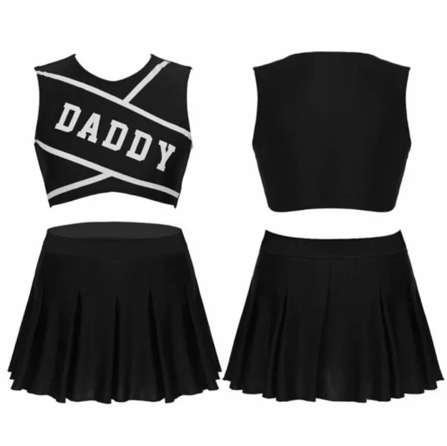 cheerleader cosplay costume Sequin mini skirt Fancy Dress