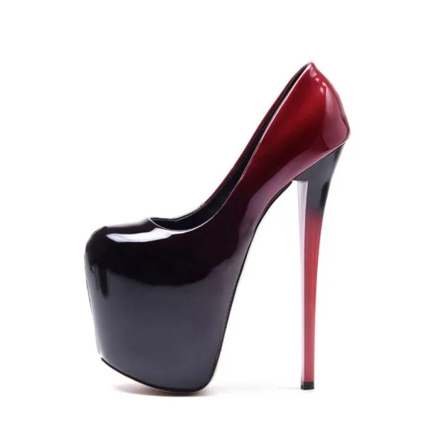 Super High Stiletto 19cm Nightclub Mujer Zapatos Super Large Size