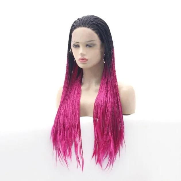Double Braided Wig Purple