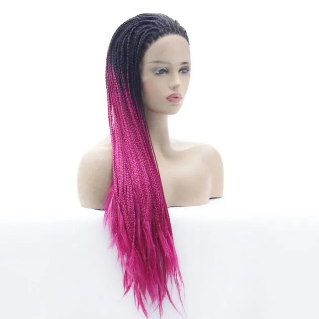 Double Braided Wig Purple