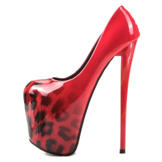 Superhoge stiletto met luipaardprint Evelyn