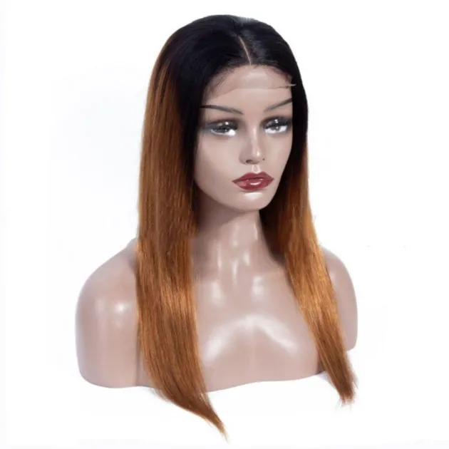 Gradient color headgear ombre human hair